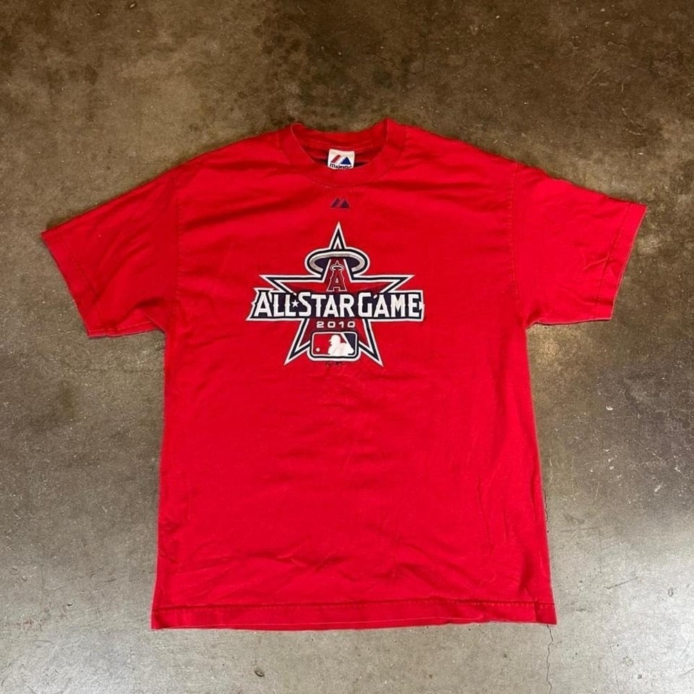 2010 MLB All Star Game red t-shirt Size men's large
